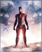 THE FLASH - DC COMICS - EZRA MILLER AUTOGRAPHED PHOTO - ACOA