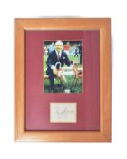 FOOTBALL - SIR MATT BUSBY - AUTOGRAPH IN PRESENTATION
