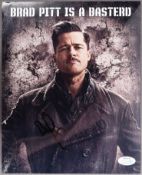 BRAD PITT - INGLOURIOUS BASTERDS - SIGNED 8X10