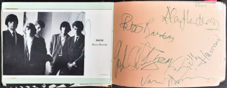 AUTOGRAPH ALBUM - 1960S POP / ROCK 'N ROLL - CREAM, MANFRED MANN ETC