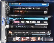 COLLECTION OF ASSORTED MUSIC BOOKS - ROLLING STONES, ELVIS, ELTON JOHN, ETC.