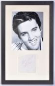 ELVIS PRESLEY (1935-1977) - AUTOGRAPHED ALBUM PAGE WITH PROVENANCE