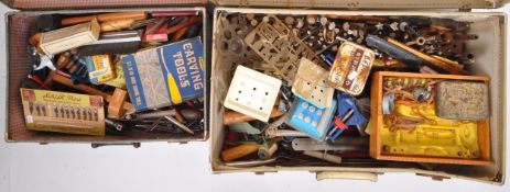 LARGE ASSORTMENT OF LEATHER MAKING EQUIPMENT & TOOLS