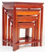CHINESE HARDWOOD QUARTETTO NEST OF TABLES