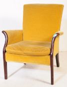 PARKER KNOLL - MID 20TH CENTURY RETRO YELLOW ARMCHAIR