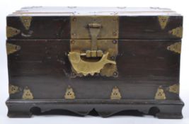 EARLY 20TH CENTURY CHINESE PINE GAMES BOX