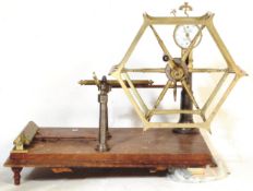 LARGE 19TH CENTURY VICTORIAN BRASS WOOL WINDER