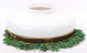 RETRO MID 20TH CENTURY HANGING GLASS CEILING LIGHT