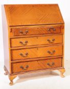 1940'S QUEEN ANNE REVIVAL WALNUT OFFICE DESK BUREAU