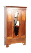 EARLY 20TH CENTURY EDWARDIAN MAHOGANY INLAID WARDROBE