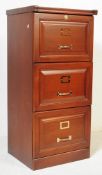 VINTAGE 20TH CENTURY MAHOGANY FILING CABINET