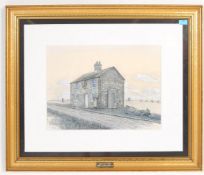 LARGE CONTEMPORARY 20TH CENTURY AVEBURY ART PRINT BY GIRAFFE