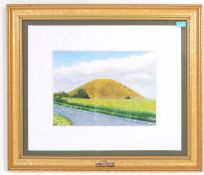 LARGE CONTEMPORARY SILVERBURY HILL ART PRINT BY GIRAFFE