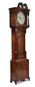 GEORGE III MAHOGANY CASED E. LOSEBY LEICESTER LONGCASE CLOCK