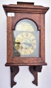 VICTORIAN OAK FUSEE JOHN CHARLES, PORTSMOUTH WALL CLOCK