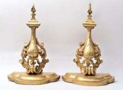 PAIR OF 19TH CENTURY FLORENTINE GILTWOOD WALL BRACKETS