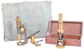 TWO VICTORIAN MICROSCOPES BY POWELL & LEALAND / BAKER LONDON