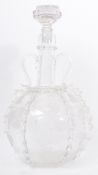 19TH CENTURY DUTCH ETCHED GLASS DECANTER
