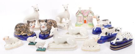 COLLECTION OF 19TH CENTURY & LATER STAFFORDSHIRE FIGURES