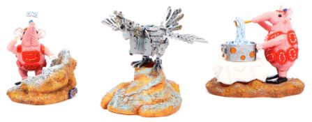 ROBERT HARROP - THE CLANGERS - COLLECTION OF THREE STATUES