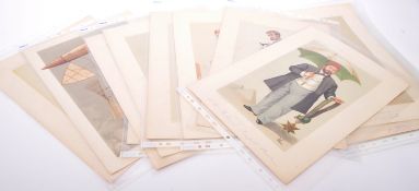 COLLECTION OF VANITY FAIR VINCENT BROOKS CARICATURE PRINTS