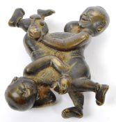20TH CENTURY CHINESE CONJOINED TWIN FIGURES