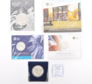 COLLECTION OF UK SILVER BRILLIANT UNCIRCULATED PROOF COINS