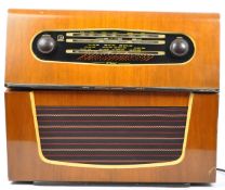 VINTAGE MCMICHAEL VALVE RADIO WITH MONARCH RECORD PLAYER