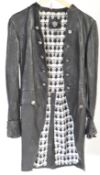 VINTAGE LADIES LEATHER SKULL LINED PAULA THOMAS FOR TW JACKET