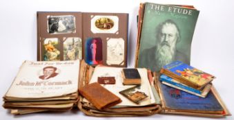 ASSORTED COLLECTION OF EPHEMERA - POSTCARD ALBUM