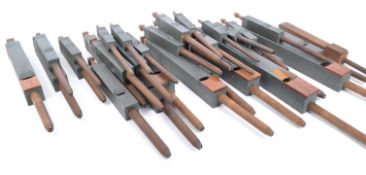 LARGE COLLECTION OF HANDMADE ORGAN PIPE WHISTLES