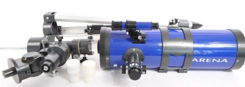 CONTEMPORARY REFLECTOR TELESCOPE ON STAND BY ARENA