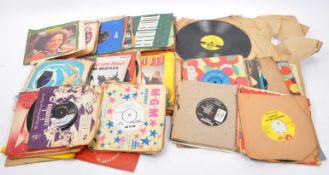 COLLECTION OF 45 RPM VINYL RECORDS SINGLES