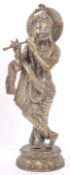 LARGE EARLY 20TH CENTURY INDIAN KRISHNA DEITY FIGURE