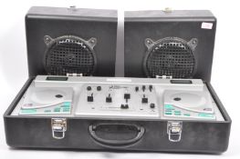 VINTAGE JC230 COMPACT DISC AUDIO MIXING DESK AND SPEAKERS