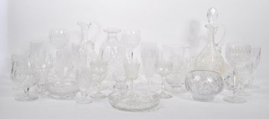 LARGE COLLECTION OF CRYSTAL & CUT GLASS - WATERFORD