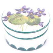 19TH CENTURY VICTORIAN WEMYSS LIDDED TRINKET POT