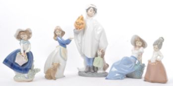 VINTAGE LATE 20TH CENTURY LLADRO NAO PORCELAIN FIGURES