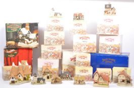 COLLECTION OF VINTAGE DAVID WINTERS COTTAGE FIGURES BOXED