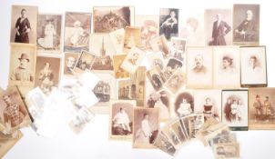 COLLECTION OF VICTORIAN 19TH CENTURY PHOTOGRAPHS & POSTCARDS