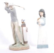 VINTAGE 20TH CENTURY SPANISH GOLF LLADRO CHINA FIGURE