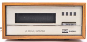 VINTAGE BSR MCDONALD AC MAINS 8 TRACK STEREO CARTRIDGE PLAYER