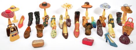 COLLECTION OF 65 BOXED 'JUST THE RIGHT SHOE' FIGURINES BY RAINE