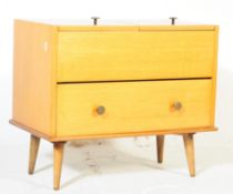 BRITISH MODERN DESIGN - MID CENTURY TEAK SEWING BOX