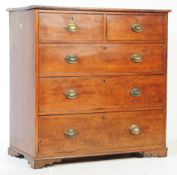 GEORGE III 19TH CENTURY MAHOGANY CHEST OF DRAWERS