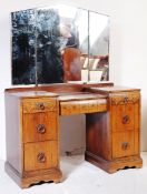 20TH CENTURY JACOBEAN REVIVAL OAK BEDROOM SUITE