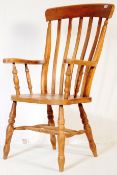 VINTAGE 20TH CENTURY BEECH & ELM WINDSOR ARMCHAIR