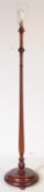 EARLY 20TH CENTURY MAHOGANY STANDARD FLOOR LAMP