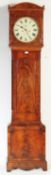 VICTORIAN 19TH CENTURY WELSH MAHOGANY LONGCASE CLOCK