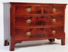 EARLY 19TH CENTURY GEORGE III MAOHANY CHEST OF DRAWERS